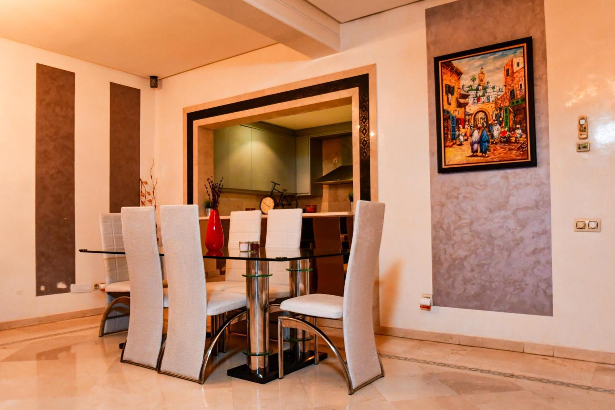 Appartement Haut Standing Gueliz Plaza Marrakesh Bagian luar foto