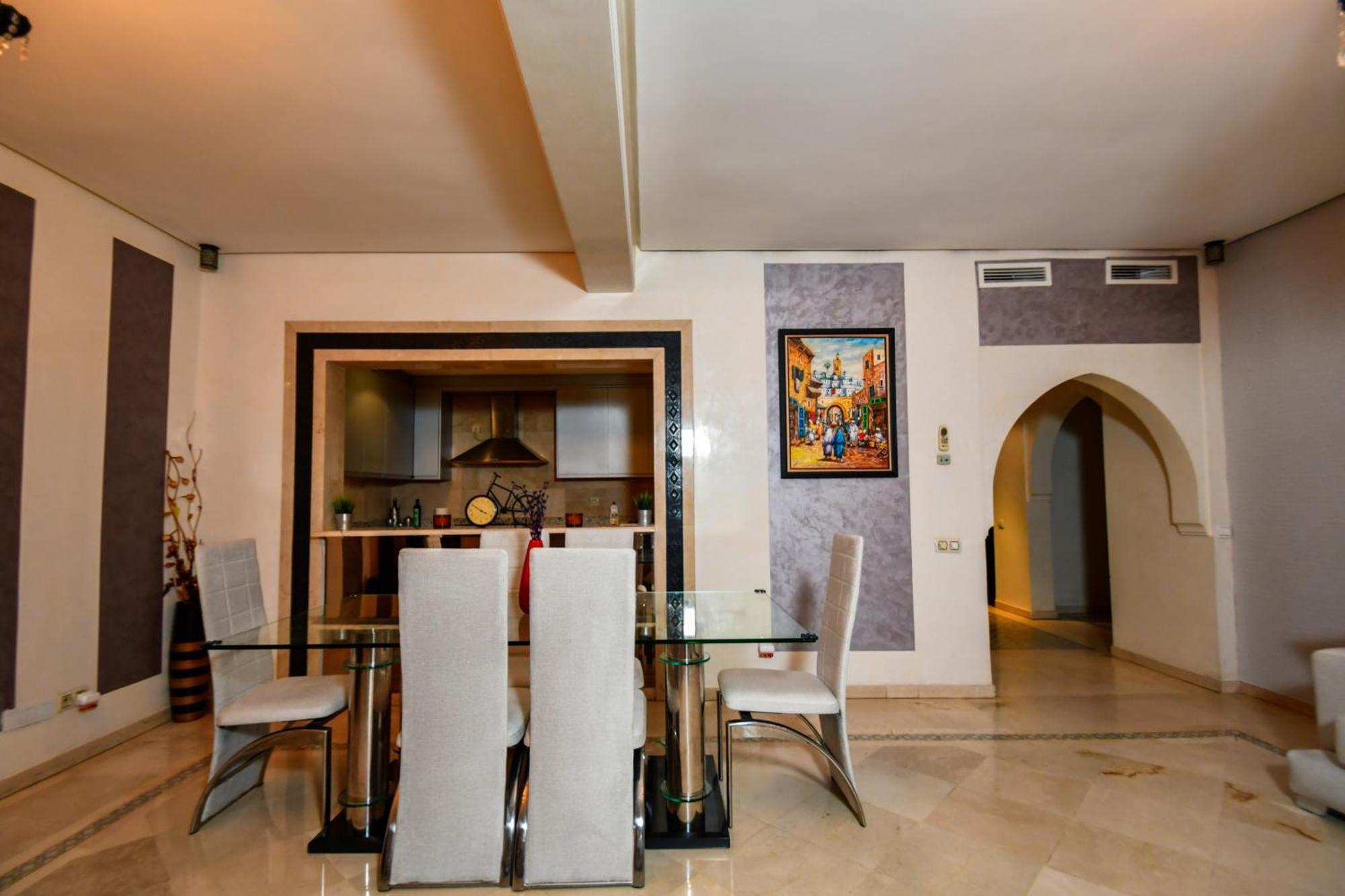 Appartement Haut Standing Gueliz Plaza Marrakesh Bagian luar foto